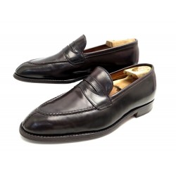 CHAUSSURES ALDEN 10E 44 MOCASSINS CUIR CORDOVAN MARRON + EMBAUCHOIRS SHOES 725€