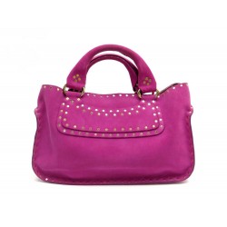 NEUF SAC A MAIN CELINE BOOGIE EN DAIM FUSHIA NEW PINK SUEDE LEATHER HANDBAG 890€