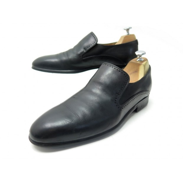 CHAUSSURES BERLUTI MOCASSINS 8.5 42.5 EN CUIR NOIR BLACK LOAFERS SHOES 1750€