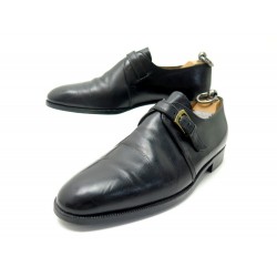 CHAUSSURES BERLUTI MOCASSINS A BOUCLE 7 41 CUIR NOIR + EMBAUCHOIRS SHOES 1875€