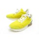 NEUF CHAUSSURES HERMES 36.5 BASKETS EN TOILE JAUNE + BOITE YELLOW SNEAKERS 620€