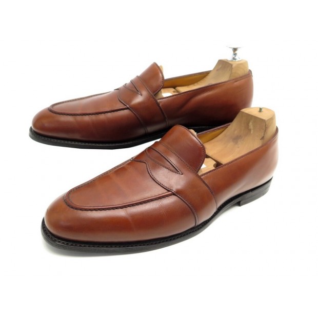 CHAUSSURES JOHN LOBB ZUKA 7.5E 41.5 MOCASSINS EN CUIR MARRON LOAFERS SHOES 1245€