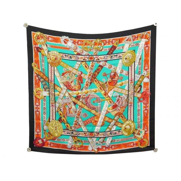 FOULARD HERMES LE SONGE DE LA LICORNE PAR ANNIE FAIVRE EN SOIE MULTICOLORE 385€