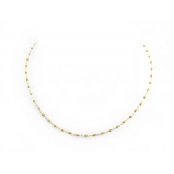 NEUF COLLIER GIGI CLOZEAU CLASSIQUE ORANGE 42 CM OR JAUNE 18K NEW NECKLACE 295€