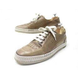 CHAUSSURES BERLUTI BASKETS PLAYTIME 8 42 EN CUIR MARRON SNEAKERS SHOES 1050€