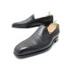 CHAUSSURES BERLUTI MOCASSINS 7 41 CUIR GRIS PATIN LEATHER LOAFERS SHOES 1750€