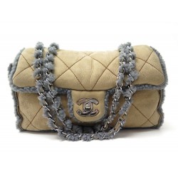 NEUF SAC A MAIN CHANEL TIMELESS EN CUIR MOUTON BANDOULIERE SHEARLING BAG 5000€