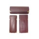 VINTAGE LOT 3 ETUIS A LUNETTES CARTIER EN CUIR BORDEAUX LEATHER GLASSES CASE SET