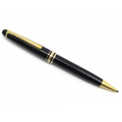 STYLO BILLE MONTBLANC MEISTERSTUCK CLASSIQUE DORE 10883 EN RESINE NOIR PEN 370€