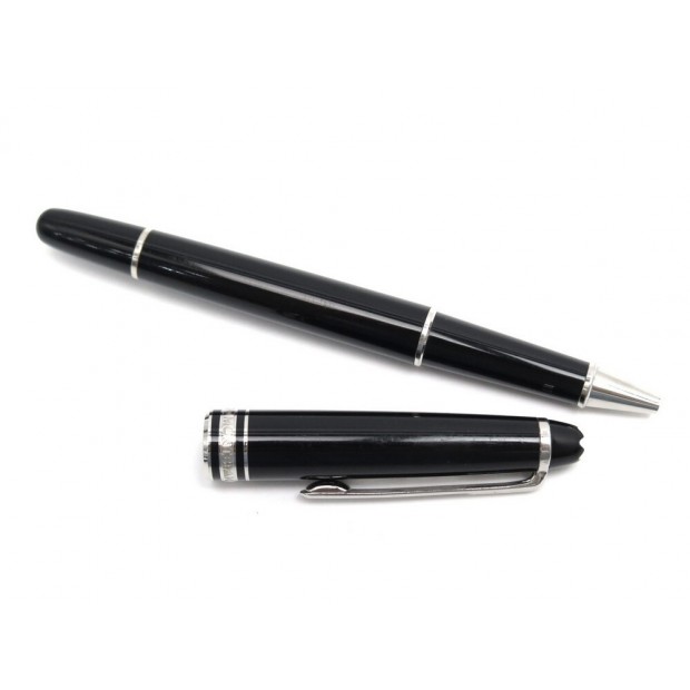 STYLO BILLE MONTBLANC MEISTERSTUCK CLASSIQUE PLATINE 2865 RESINE ROLLERBALL 435€