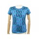 NEUF T-SHIRT HERMES MICRO BOUCLERIE MODERNE S 34 EN COTON BLEU NEW TOP 550€