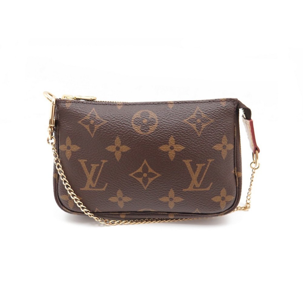 Louis Vuitton - Authenticated Pochette Accessoire Handbag - Leather Beige Plain for Women, Very Good Condition