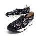 NEUF CHAUSSURES CHRISTIAN DIOR BASKETS FUSION PERLES 42 TOILE NOIR SNEAKERS 890€
