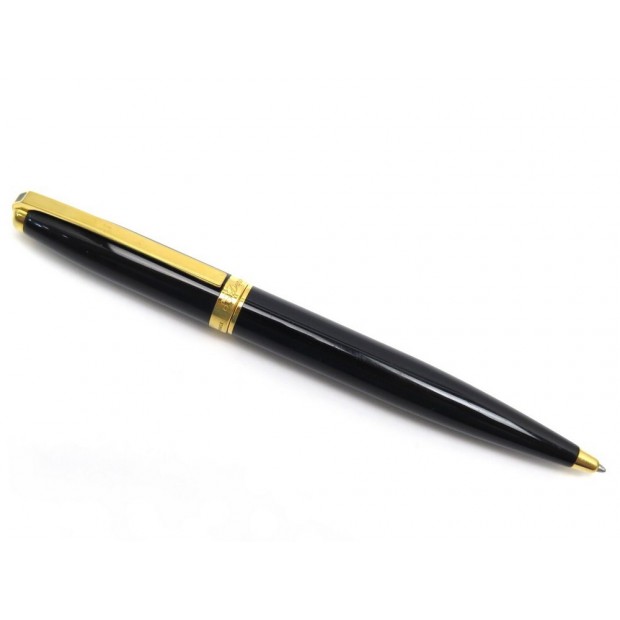 STYLO BILLE ST DUPONT EN LAQUE DE CHINE NOIR BLACK LACQUER BALLPOINT PEN 330€