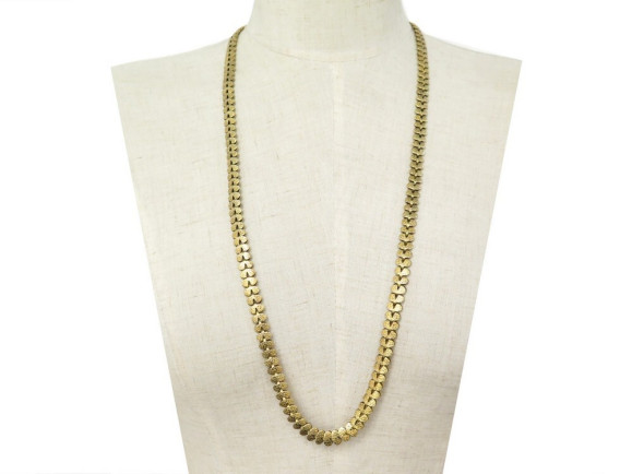 collier chanel maille feuillage maison desrue