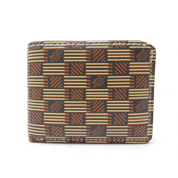 NEUF PORTEFEUILLE POCHE MOREAU EN CUIR MONOGRAM MARRON PORTE MONNAIE WALLET 300€