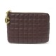 NEUF PORTE MONNAIE CELINE EN CUIR MATELASSE MARRON PORTE CARTES NEW WALLET 270€