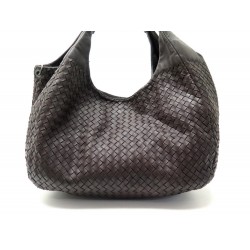 SAC A MAIN BOTTEGA VENETA CAMPANA 124864 CUIR MARRON BROWN LEATHER HANDBAG 2280€