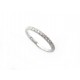 BAGUE ALLIANCE PAVAGE COMPLET T48 OR BLANC 18K 36 DIAMANTS 0.9CT DIAMONDS RING