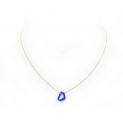 NEUF COLLIER TIFFANY & CO OPEN HEART ELISA PERETTI OR JAUNE & LAPIS LAZULI 1590€