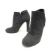 CHAUSSURES CHANEL BOTTINES G29928 40 EN DAIM GRIS PAILLETTES BOITE BOOTS 1135€