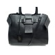 SAC A MAIN ROGER VIVIER PILGRIM DE JOUR MEDIUM CUIR NOIR BANDOULIERE BAG 2300€