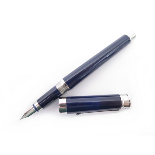 STYLO PLUME MONTEGRAPPA PAROLA RESINE BLEU CARTOUCHES + BOITE FOUNTAIN PEN 180€