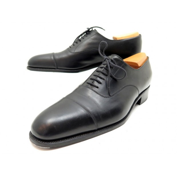 CHAUSSURES JM WESTON RICHELIEU BOUT DROIT 10 44 CUIR NOIR EMBAUCHOIRS SHOES 865€