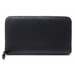 NEUF PORTEFEUILLE FENDI COMPAGNON 7M0198 EN CUIR NOIR NEW LEATHER WALLET