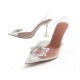 NEUF CHAUSSURES AMINA MUADDI ESCARPINS BEGUM 40 TRANSPARENT NEW SHOES 1786€