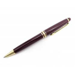 VINTAGE STYLO BILLE MONTBLANC MEISTERSTUCK CLASIQUE DORE BORDEAUX BOITE PEN 370€