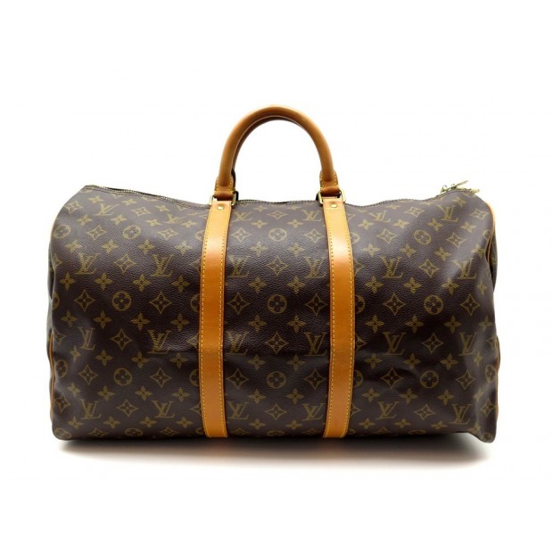 SAC DE VOYAGE A MAIN LOUIS VUITTON KEEPALL 50 M41426 EN TOILE MONOGRAM BAG 1250€