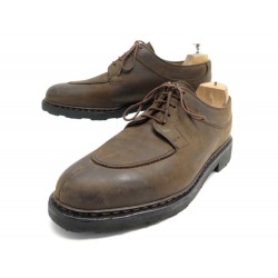 CHAUSSURES PARABOOT DERBY AVIGNON 7.5 41.5 CUIR GRAS RETOURNE MARRON SHOES 395€