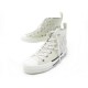 NEUF CHAUSSURES CHRISTIAN DIOR BASKETS B23 TOILE OBLIQUE BLANC 40 + BOITE 930€