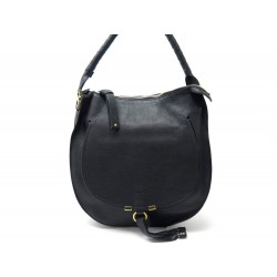 SAC A MAIN CHLOE MARCIE HOBO EN CUIR NOIR BLACK LEATHER HAND BAG PURSE 1350€