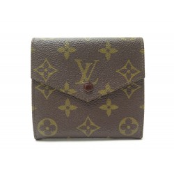 NEUF VINTAGE PORTEFEUILLE LOUIS VUITTON MONNAIE ELISE TOILE MONOGRAM WALLET 435€