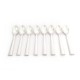 LOT DE 8 PETITES CUILLERES HERMES LOGO CHAINE D'ANCRE EN METAL ARGENTE SPOON