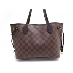 SAC A MAIN LOUIS VUITTON CABAS NEVERFULL PM N41359 TOILE DAMIER EBENE BAG 1100€