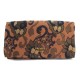 NEUF PORTEFEUILLE PRADA EN TOILE BROCARD MARRON PORTE MONNAIE CANVAS WALLET 425€