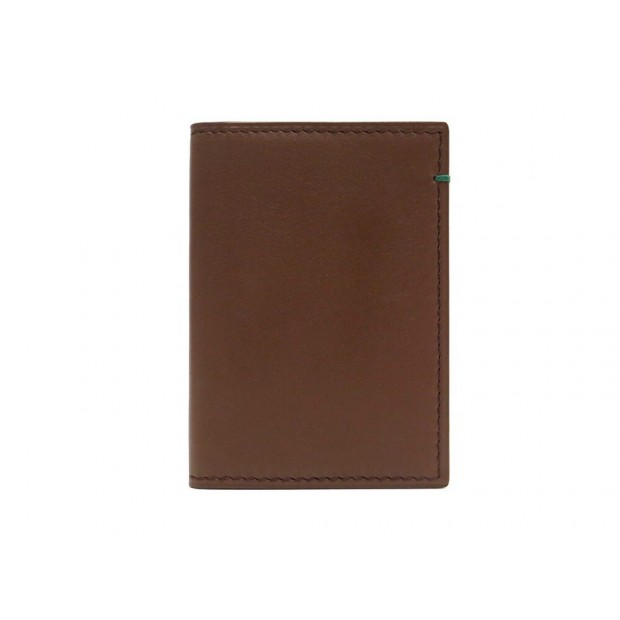 NEUF PORTE CARTES ROLEX EN CUIR MARRON + BOITE NEW BROWN LEATHER CARDS HOLDER