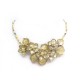 VINTAGE COLLIER DANS LE GOUT GRIPOIX FLEURS EN PATTE DE VERRE FLOWERS NECKLACE