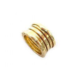 BAGUE BULGARI B.ZERO 1 4 RANGS 323540 54 EN OR JAUNE 18K + BOITE GOLD RING 2430€