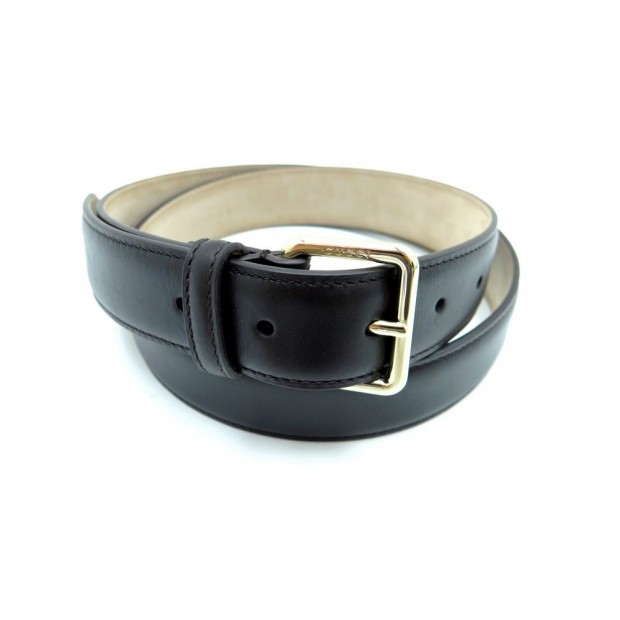 NEUF CEINTURE GUCCI 276824 T 80 CUIR MARRON BOUCLE DORE FEMME LEATHER BELT 245€