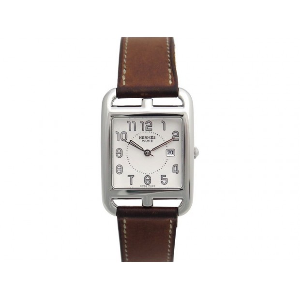 MONTRE HERMES CAPE COD GM CC2.710 29 MM QUARTZ ACIER + BOITE STEEL WATCH 2400€