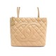 SAC A MAIN CHANEL SHOPPING MEDAILLON CUIR CAVIAR BEIGE LEATHER HAND BAG 2140€