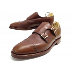 NEUF CHAUSSURES JOHN LOBB MOCASSINS WILLIAM 8.5E 42.5 EN CUIR MARRON SHOES 1205€