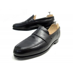 CHAUSSURES JOHN LOBB MOCASSINS FINEDON 8E 42 EN CUIR NOIR LOAFERS SHOES 760€