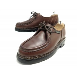 CHAUSSURES PARABOOT DERBY MORZINE 42 EN CUIR MARRON BROWN LEATHER SHOES 440€