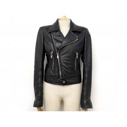 VESTE BALENCIAGA PERFECTO 374639 S 34 EN CUIR NOIR BLOUSON LEATHER JACKET 1795€