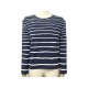 TSHIRT HERMES MARINIERE MANCHES LONGUES TAILLE 40 M EN VISCOSE BLEU MARINE 550€